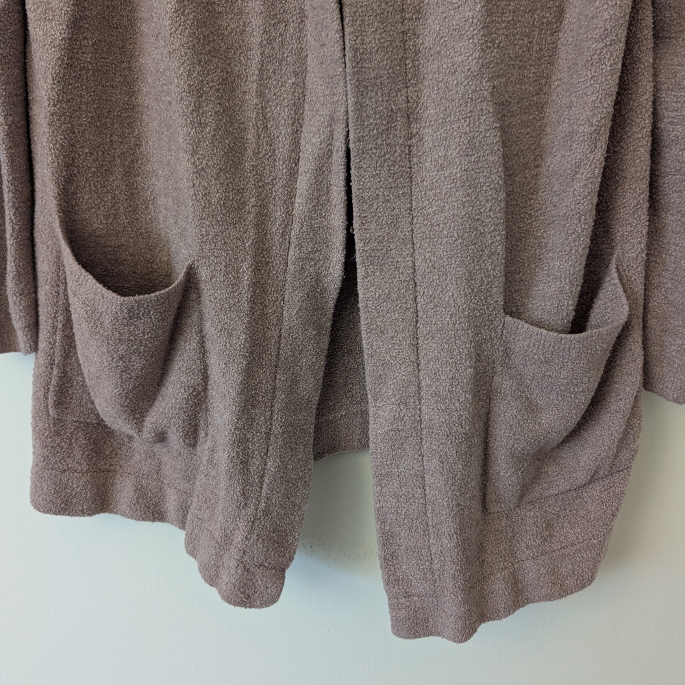 Barefoot Dreams Womens Medium Hooded Cardigan Brown Soft Cozy Loungewear Cottage - Picture 2 of 6